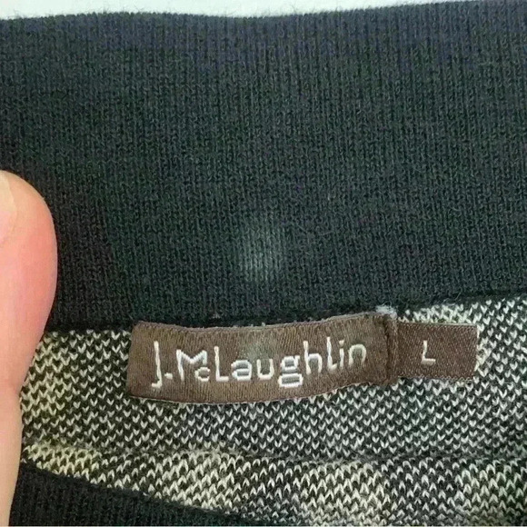 J. McLaughlin Stretch Knit Polka Dot A-Line Skirt, Womens Size Large - Picture 5 of 6